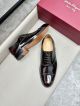 Ferragamo Man Black and red Calfskin Business Leather Shoes 0428117 (2)_th.jpg